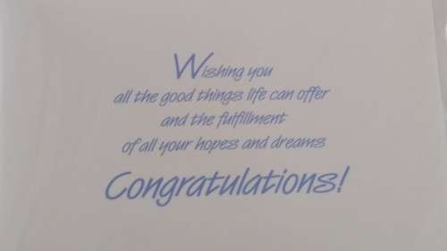 21st card  +  envelope