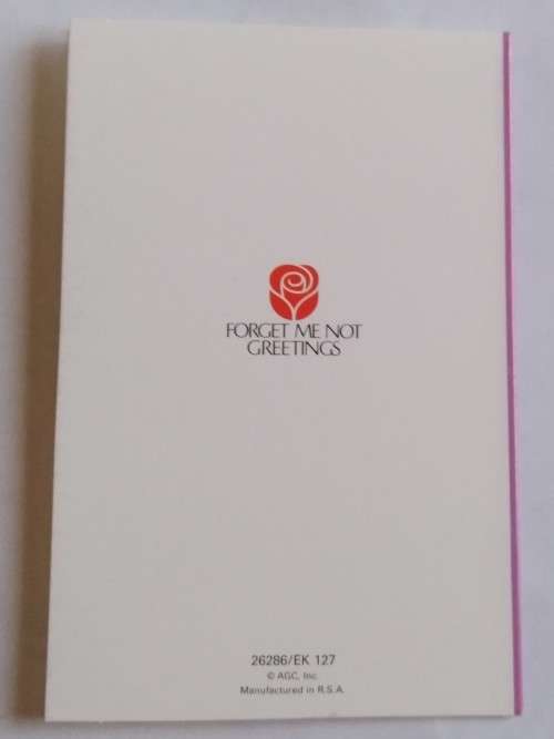 Exam time card + envelope 13cm x 8.5cm