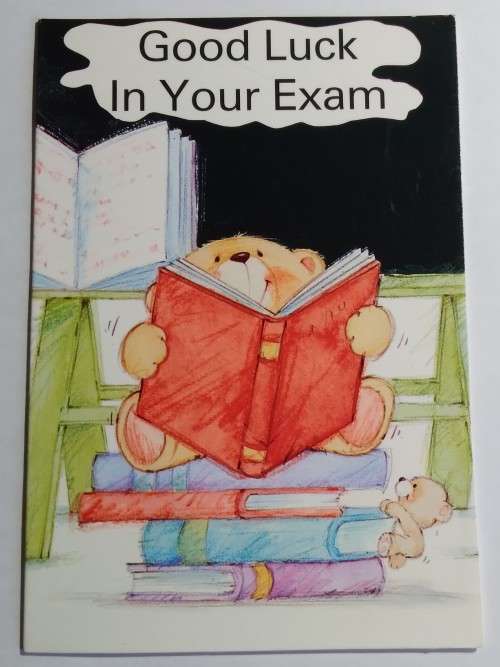 Exam time  card + envelope