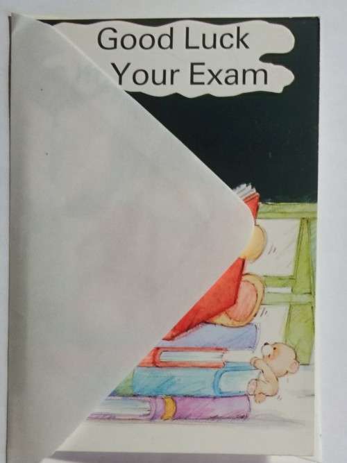 Exam time  card + envelope
