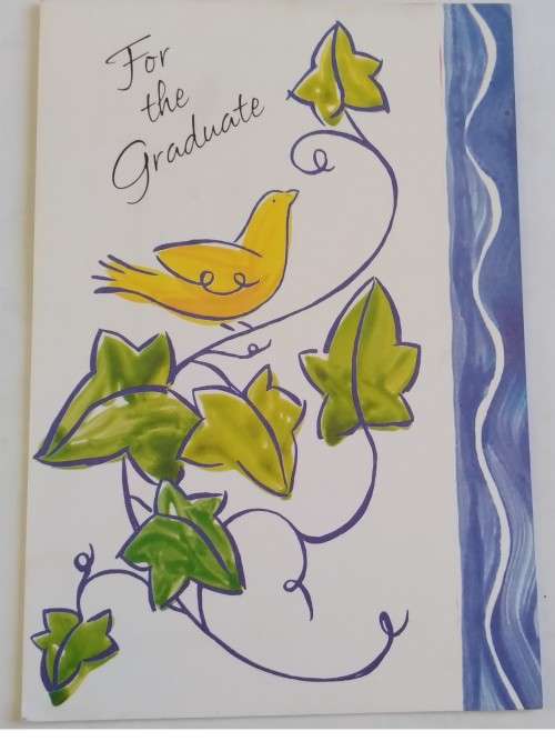 Unused -  Graduation card  +  envelope