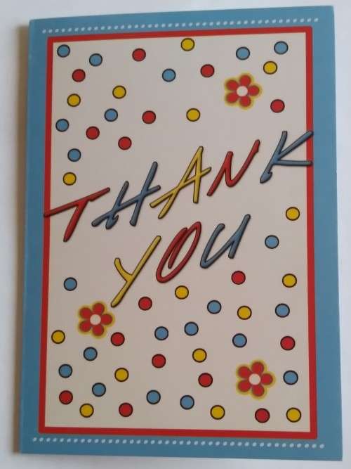 Thank You card + envelope -  13cm x 8.5cm