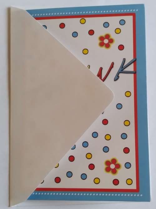 Thank You card + envelope -  13cm x 8.5cm