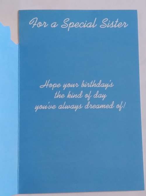Special Sister  card + envelope - 17.5cm x 12cm