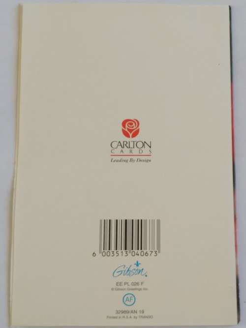 Unused - Valentines card + envelope