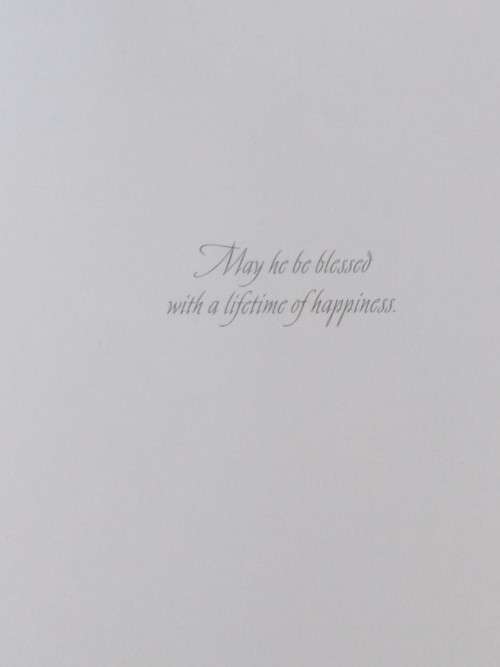 Christening  card + envelope -  19cm x 13cm