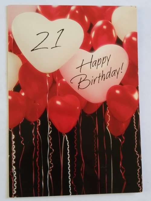 21st card  +  envelope