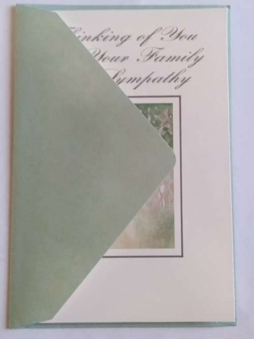 Sympathy card  +  envelope