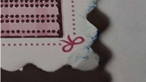 Unused - Mini embossed  card + envelope 8.5cm x 6.5cm