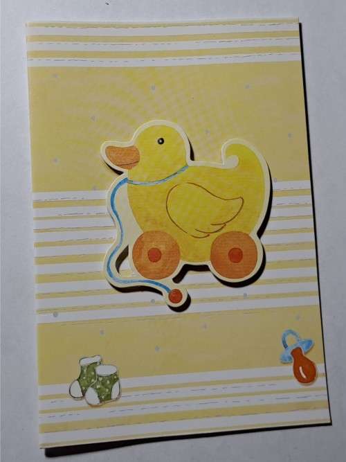 Mini embossed card  +  envelope