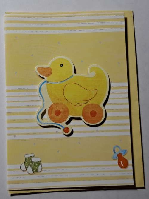 Mini embossed card  +  envelope