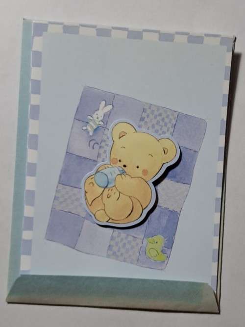 Mini embossed card +  envelope - 10cm x 7.5cm