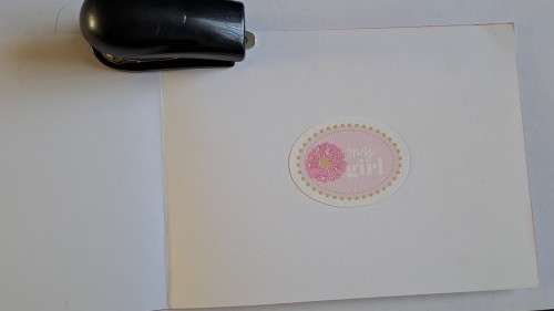 Handmade `Baby`  card + envelope 15.5cm x 11.5cm