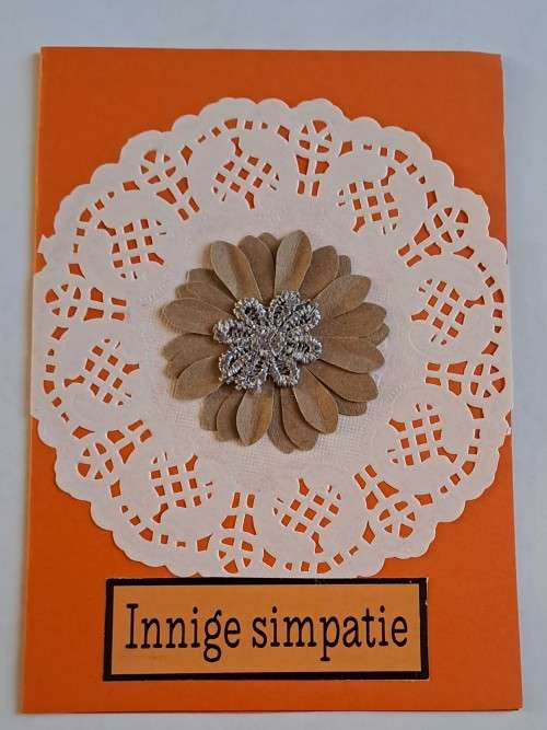 Handmade Simpatie kaart +  koevert