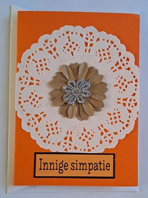 Handmade Simpatie kaart +  koevert