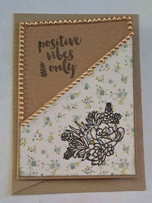 Handmade general  card + envelope -14m x 9.5cm