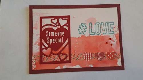 Handmade Love  card + envelope14m x 10cm