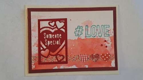 Handmade Love  card + envelope14m x 10cm