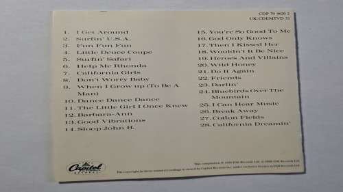 CD -  The Beach Boys -    Summer dreams -  1990