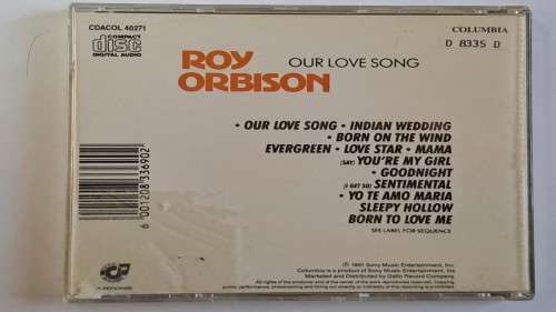 CD  Roy Orbison -  Our love song  -  1991