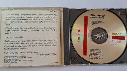 CD  Roy Orbison -  Our love song  -  1991