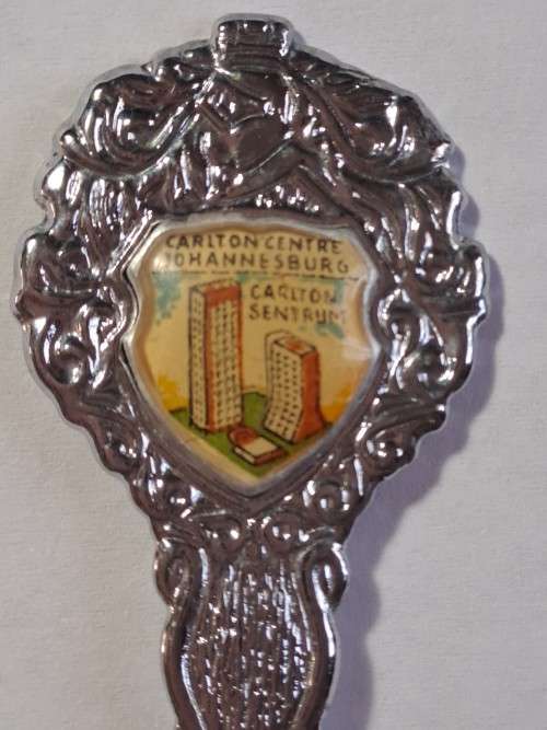 Vintage souvenir spoon - Carlton centre -  Johannesburg