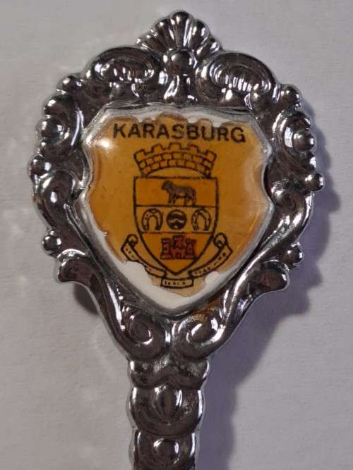 Vintage souvenir spoon -Karasburg -  Namibia