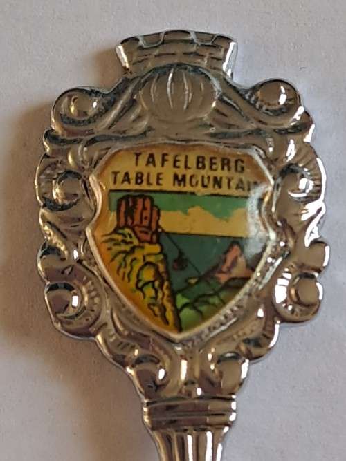 Vintage souvenir spoon - Tafelberg Table Mountain/Table Mountain aerial car
