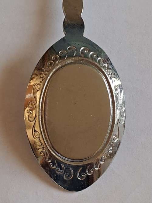 Vintage souvenir spoon -Skukuza -  red bishop