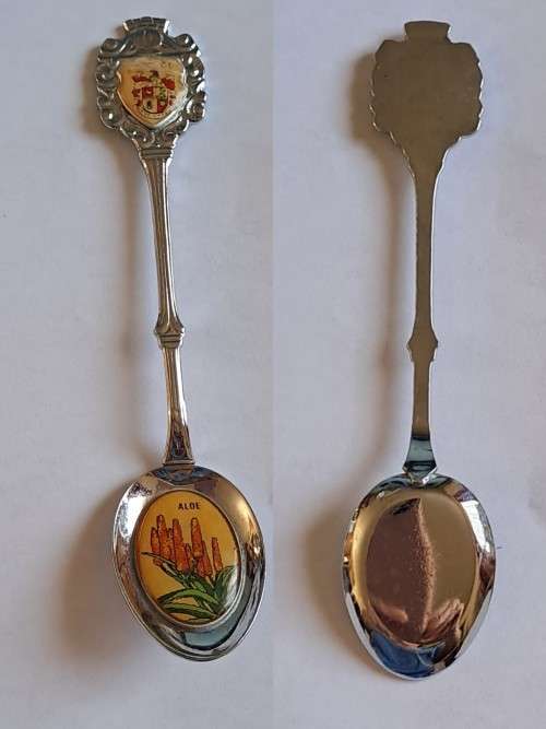 Vintage souvenir spoon -George -  Aloe