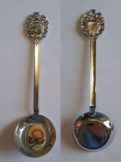 Vintage Souvenir Spoon -Aventura Loskop Dam  -  Protea