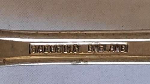 WW1 Propaganda effort vintage souvenir - Set of 5 x dessert fork - ` For fome and country` -