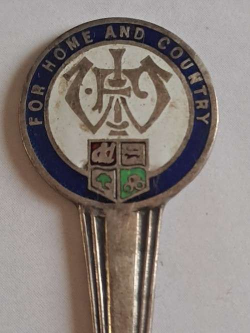WW1 Propaganda effort vintage souvenir - EPNS butter knife  - ` For home and country