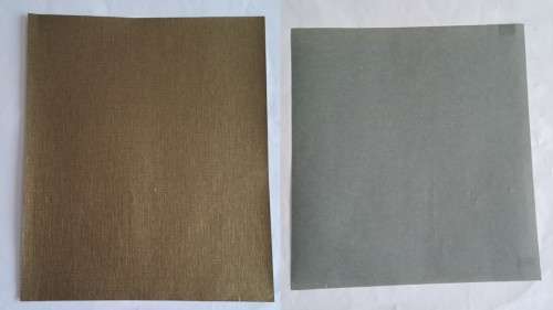 1 Piece unused - double sided paper -  30cm x 30cm -  bronze/grey