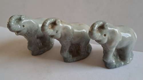 Lot of 3 Wade style elephant figurines
