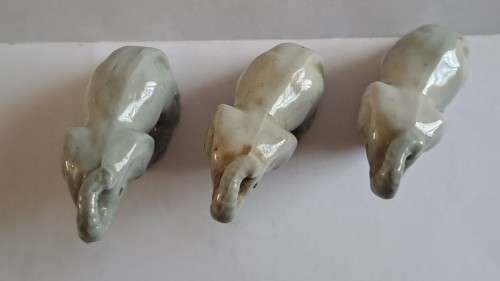 Lot of 3 Wade style elephant figurines