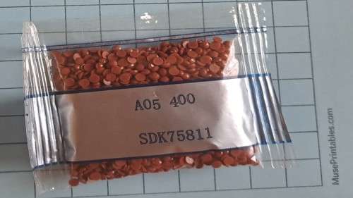 Diamond dot beads  -  A05 400 - Brown-ish