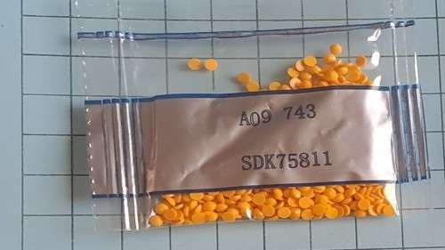 Diamond dot beads  -  A09 743 - Yellow