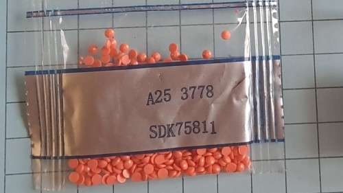 Diamond dot beads  -  A25 3778 -Peach-y