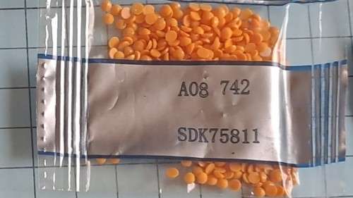 Diamond dot beads  -  A08 742 -Yellow-ish/Orangy