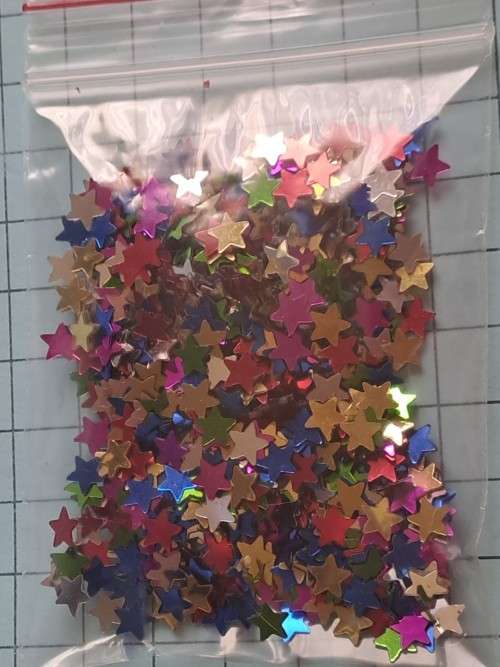 Art + craft embellishments - `glitter stars`