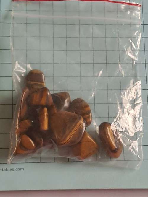 Tiger eye stones - 62g