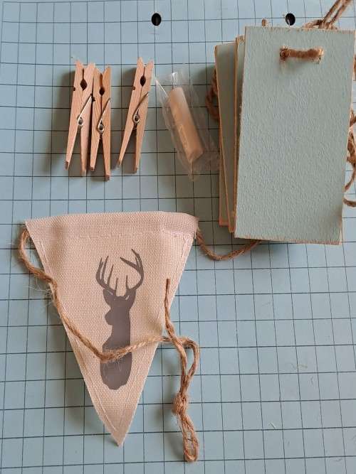 Photo garland set - black deer