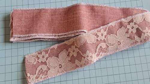 Burlap  -  pink