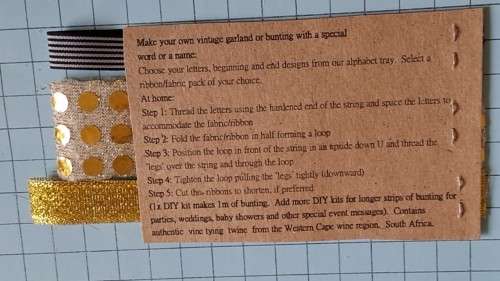 Garland maker -  gold/stripe