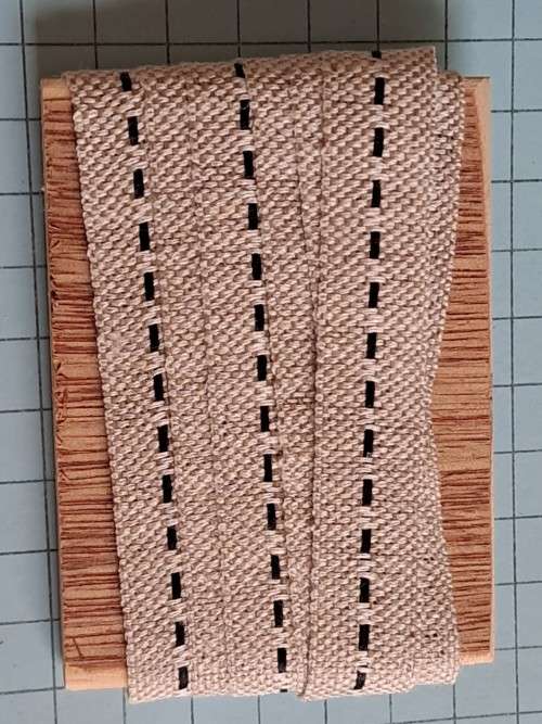 Ribbon - black stripe - 2m