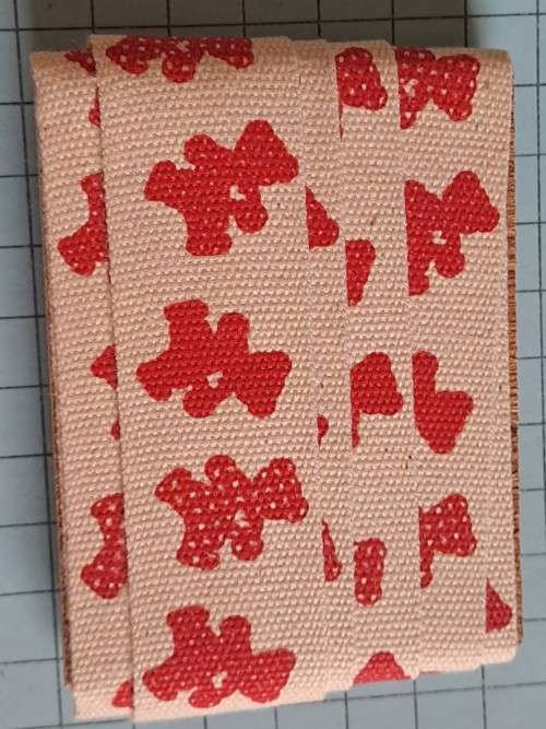 Cotton ribbon - bear - 2m  x 36mm