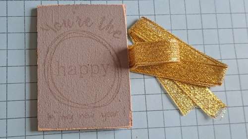 Celebration/decorative glass/mug tie back -  `You are the Happy in my New Year`