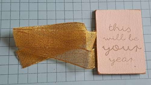 Celebration/decorative glass/mug tie back -  `This will be your year`