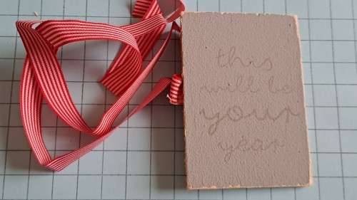 Celebration/decorative glass/mug tie back -  `This will be your year`